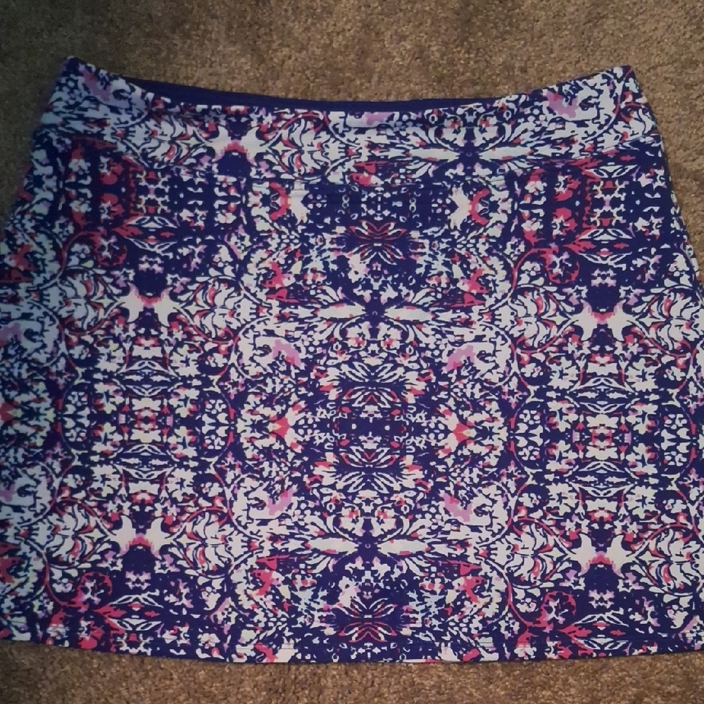 Tranquility by Colorado Clothing Blue and Pink Mini Pencil Skirt